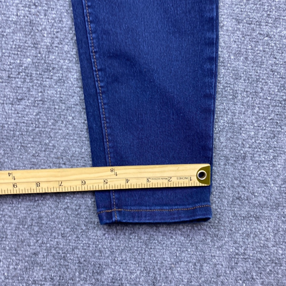 Curve Appeal High Rise Essential Skinny Jeans Dark Wash Blue Size 12/31 Preppy - Picture 5 of 11